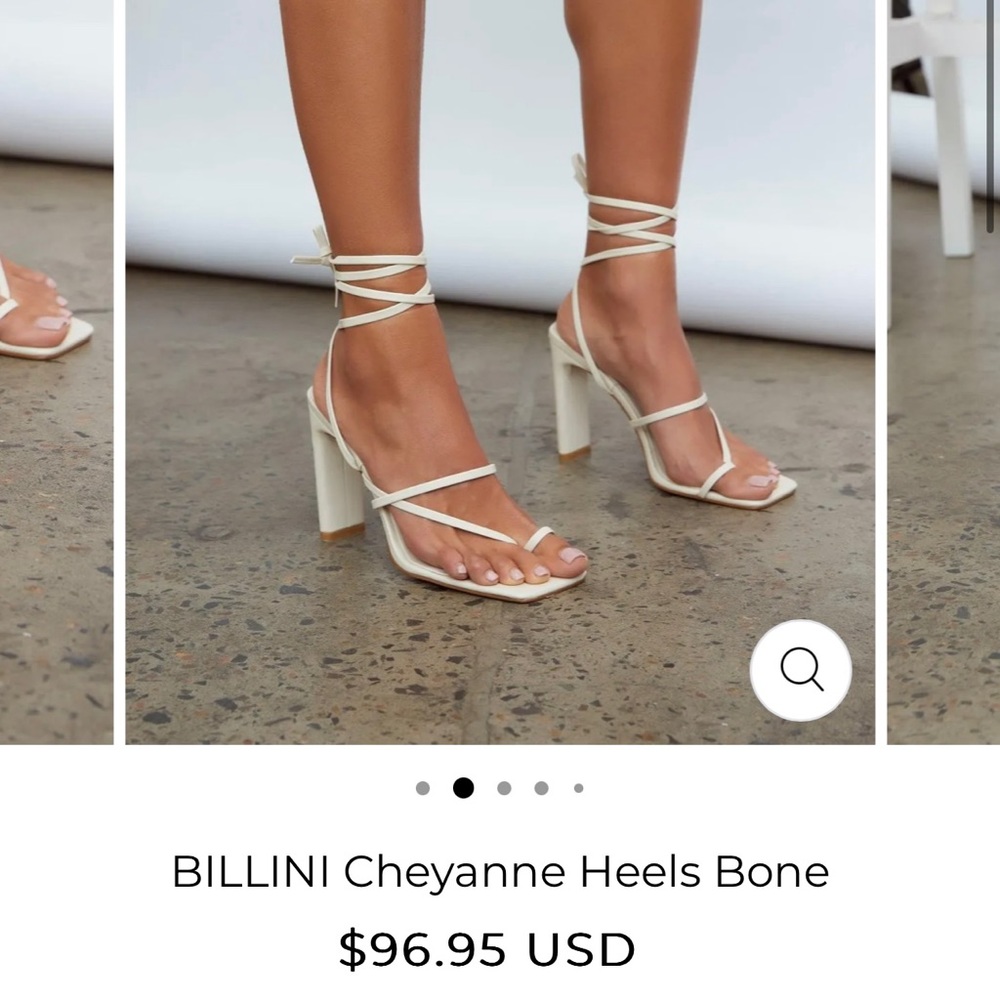 BILLINI Cheyanne Heels Bone
Size 7